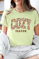 US3001P-E3082 Cozy Season Graphic Plus Tee $16