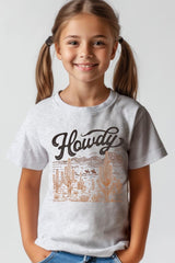 US3001Y-E3095Z Howdy Desert Western Kids Graphic Tee $11