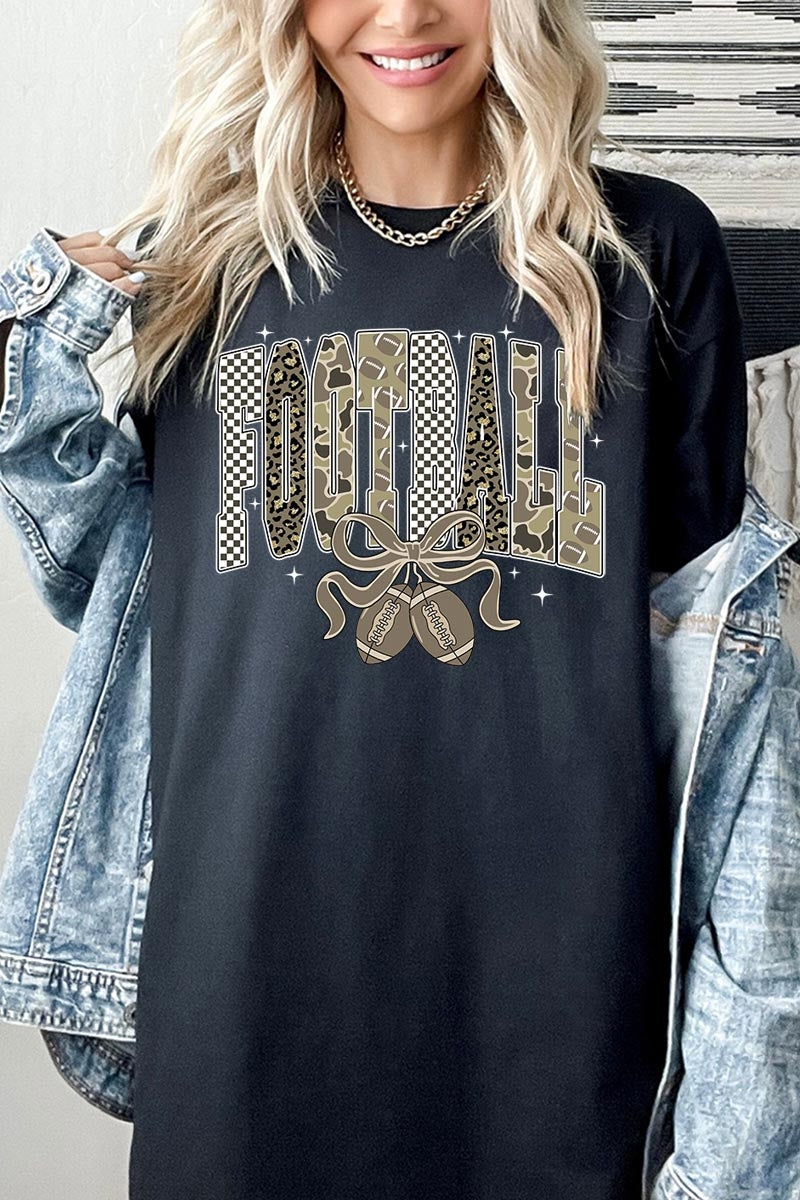 5000P-E3132 Camo Football Graphic Plus Heavy Cotton Tee $12.75