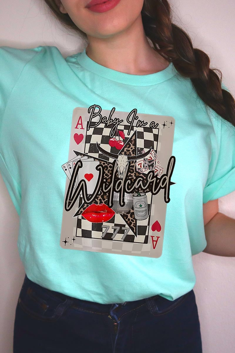 US3001-E3099 Retro Wildcard Graphic Tee $12.5