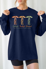 UL240P-E3111 Grateful Thankful Blessed Plus Long Sleeve Tee $17