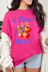 5000-E3070 Il Pomodoro Tomato Art Graphic Heavy Cotton Tee $9