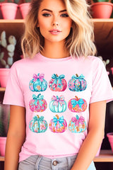 US3001-E3137 Coquette Pumpkin Graphic Tee $12.5