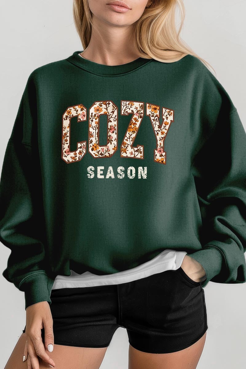 UL180P-E3082 Cozy Season Graphic Plus Sweatshirt $25