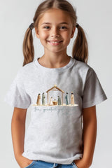US3001Y-E3183Z Nativity Gift Kids Graphic Tee $11
