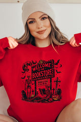 UL180-E3122 Bookstore Halloween Graphic Sweatshirt $20