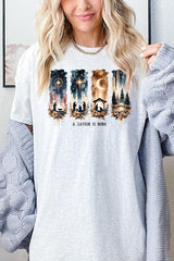 5000P-E3204 Savior Is Born Nativity Graphic Plus Heavy Cotton Tee $12.75