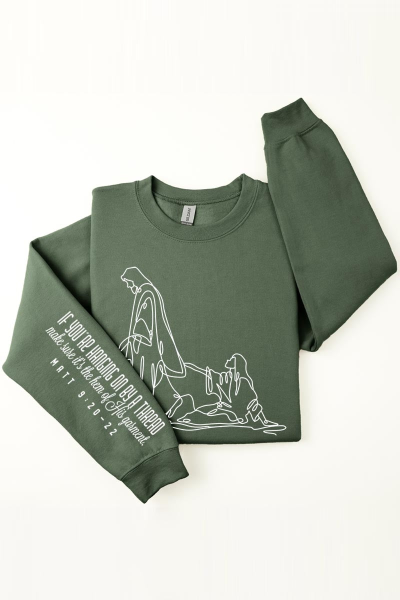 UL180-E3075FS If Youu2019re Hanging On Graphic Sweatshirt $22