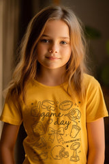 US3001Y-E3081Z Football Doodles Kids Graphic Tee $11