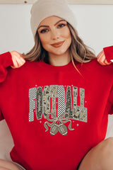 UL180-E3132 Camo Football Graphic Sweatshirt $20