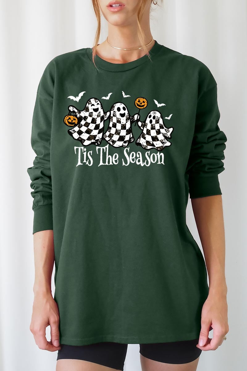 UL240P-E3124 Retro Ghosts Graphic Plus Long Sleeve Tee $17