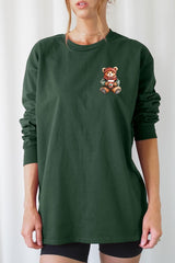 UL240-E3175 Christmas bear Graphic Long Sleeve Tee $13.75