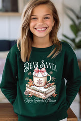 UL180B-E3205Z Dear Santa Books Kids Graphic Sweatshirt $20