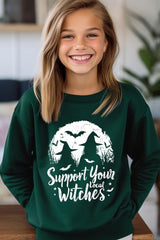 UL180B-E3161Z Local Witches Halloween Kids Graphic Sweatshirt $20