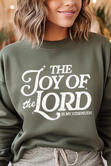 UL180-E3179 Joy of the Lord Graphic Sweatshirt $20