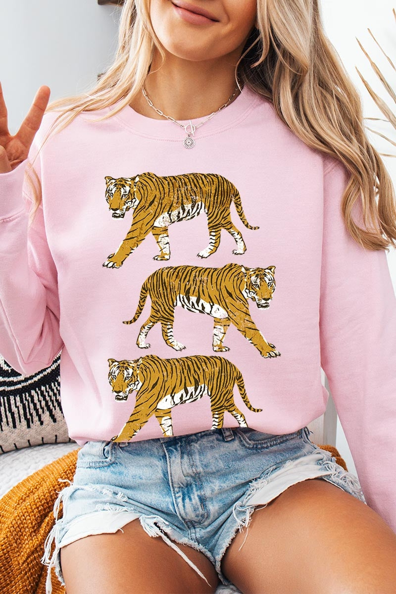 UL180P-E3104 Retro Tigers Graphic Plus Sweatshirt $25