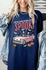 5000-E3142 Spooky Skeleton Graphic Heavy Cotton Tee $9
