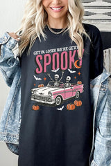 5000-E3142 Spooky Skeleton Graphic Heavy Cotton Tee $9