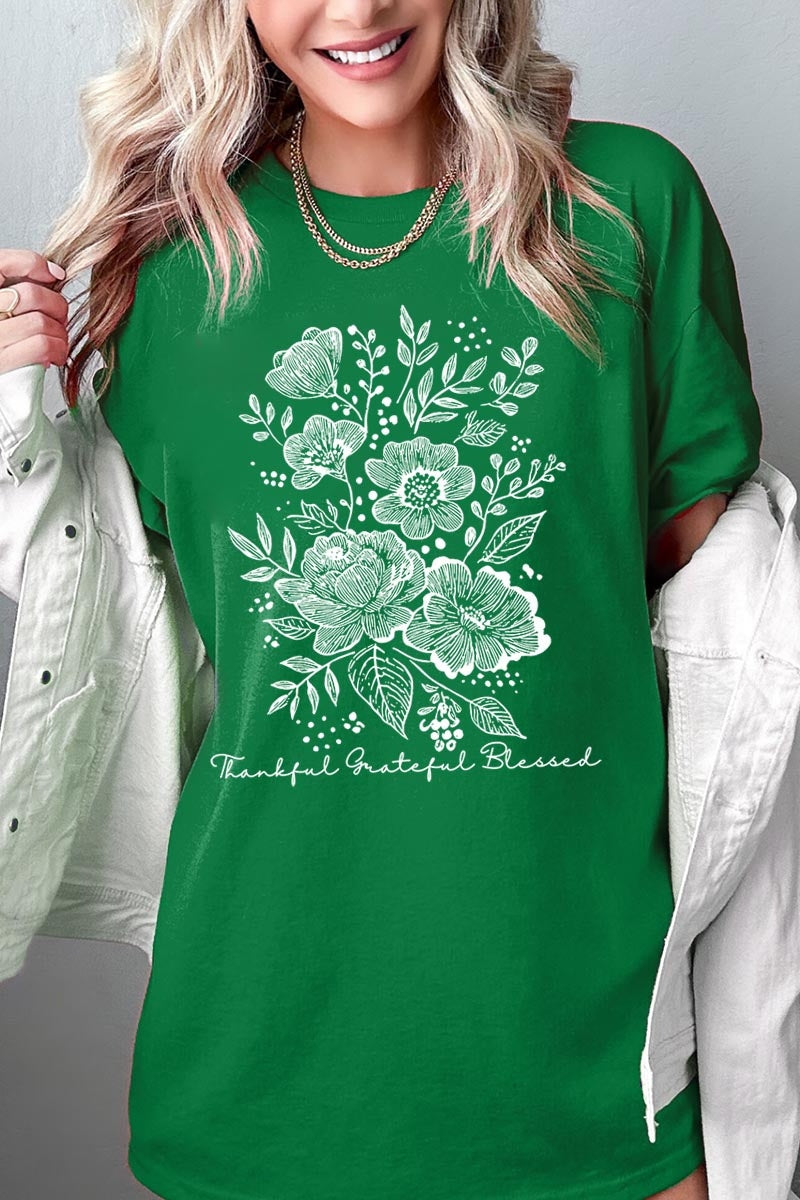 5000-E3155 Neutral Thanksgiving Graphic Heavy Cotton Tee $9