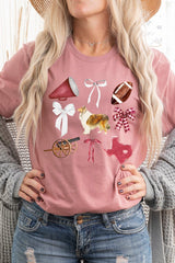 US3001P-E3079 Texas Football Graphic Plus Tee $16