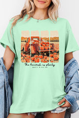 5000P-E3172 Harvest Is Plenty Graphic Plus Heavy Cotton Tee $12.75