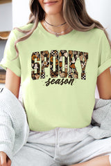 US3001-E3105 Spooky Season Halloween Graphic Tee $12.5