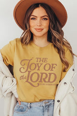 US3001P-E3179 Joy of the Lord Graphic Plus Tee $16