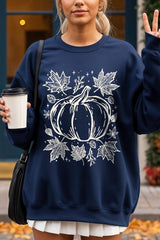 UL180-E3162 Fall Pumpkin Graphic Sweatshirt $20