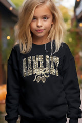 UL180B-E3131Z Football Game Day Camo Kids Graphic Sweatshirt $20