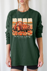 UL240-E3172 Harvest Is Plenty Graphic Long Sleeve Tee $13.75