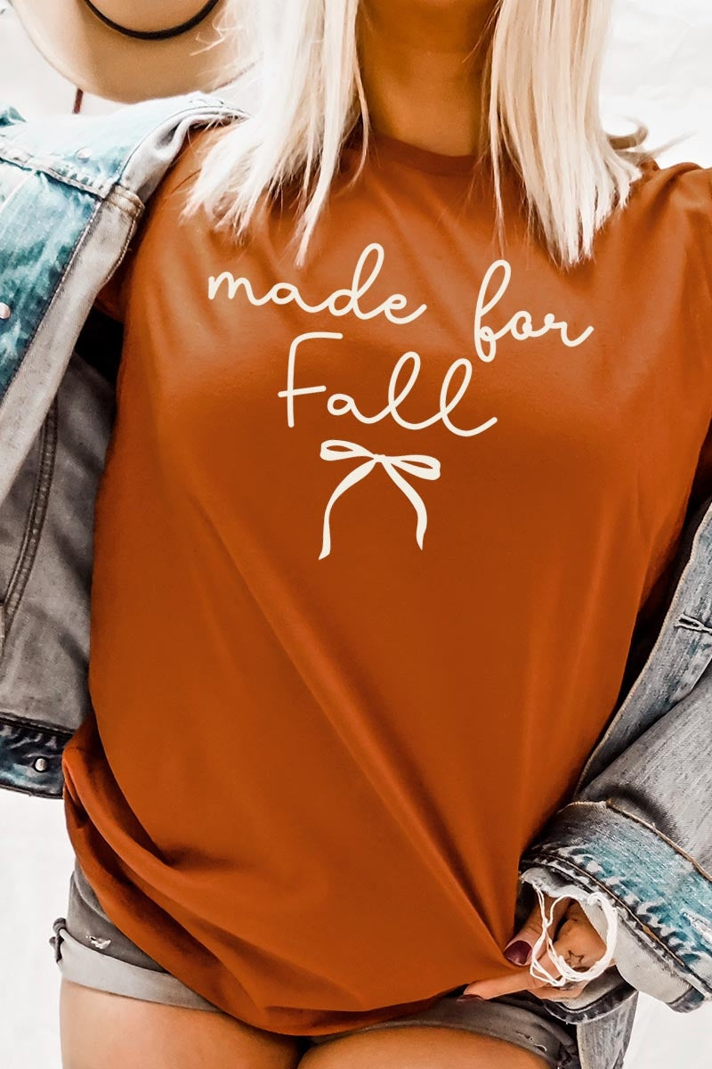 US3001P-E3151 Made For Fall Graphic Plus Tee $16