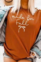 US3001-E3151 Made For Fall Graphic Tee $12.5