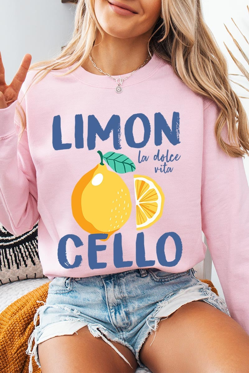 UL180-E3056 Limoncello Graphic Sweatshirt $20