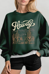 UL180P-E3095 Howdy Desert Western Graphic Plus Sweatshirt $25