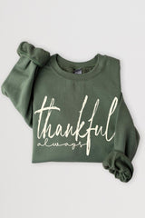 UL180-E3170 Thankful Graphic Sweatshirt $20