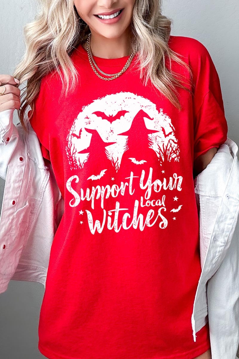 5000-E3161 Local Witches Halloween Graphic Heavy Cotton Tee $9