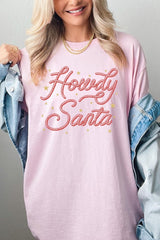 5000-E3199 Howdy Santa Graphic Heavy Cotton Tee $9