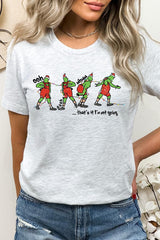 US3001-E3203 Grinch Dance Funny Christmas Graphic Tee $12.5