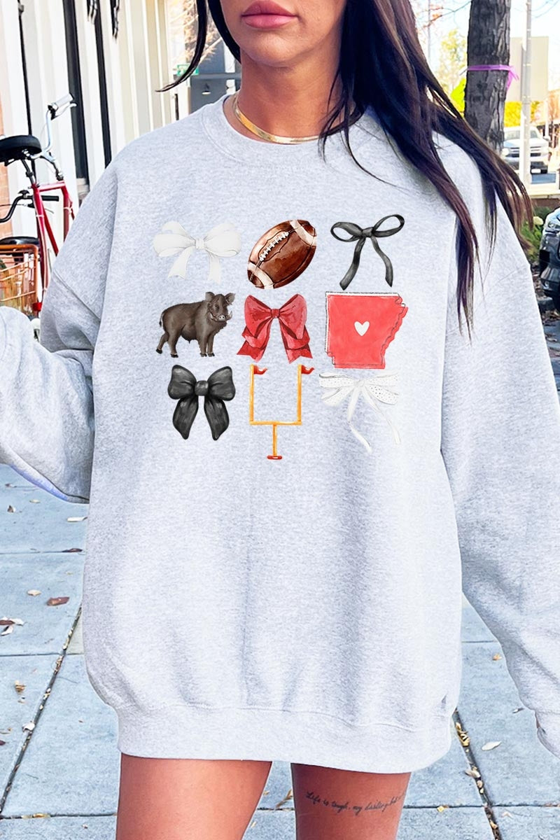 UL180-E3077 Arkansas Football Graphic Sweatshirt $20