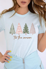 US3001-E3218 Rustic Christmas Trees Graphic Tee $12.5