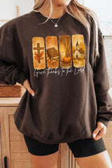 UL180-E3169 Give Thanks To The Lord Graphic Sweatshirt $20