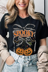 US3001-E3085 Pumpkin Cherries Graphic Tee $12.5
