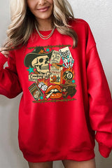 UL180-E3096 Vintage Western Collage Graphic Sweatshirt $20