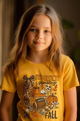 US3001Y-E3134Z Fall Football Collage Kids Graphic Tee $11