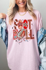 5000-E3053 Brushstroke Football Graphic Heavy Cotton Tee $9