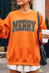 UL180-E3210 Classic Plaid Merry Graphic Sweatshirt $20