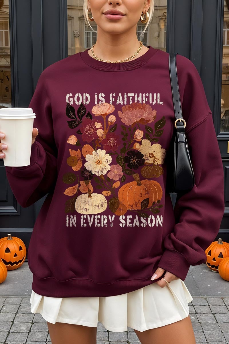 UL180-E3171 Faithful In Every Season Graphic Sweatshirt $20