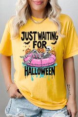 5000-E3138 Just Waiting For Halloween Heavy Cotton Tee $9