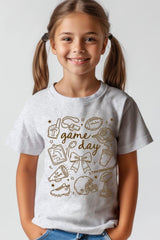 US3001Y-E3081Z Football Doodles Kids Graphic Tee $11