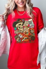 5000P-E3096 Vintage Western Collage Plus Heavy Cotton Tee $12.75